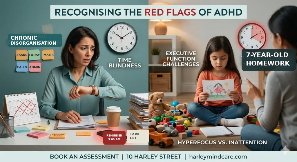 What are the red flags of ADHD